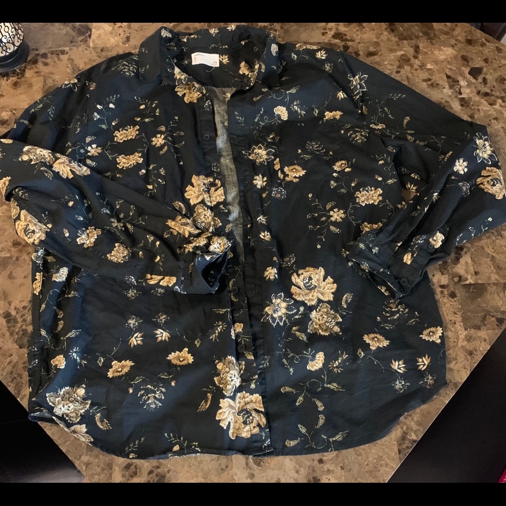 Mens button up blouse